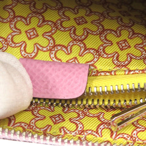 新品同様 エルメス アザップコンパクト シルクイン ヴォーエプソン モーヴシルベストル ジョーヌシトロン U刻印(2022年製) コインケース 財布 0755 【中古】 HERMES