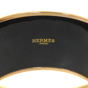 美品 エルメス エマイユTGM バングル 七宝焼き グリーン ゴールド X刻印(2016年製) 緑 アクセサリー 0756 【中古】 HERMES