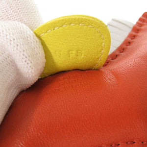 新品同様 エルメス ロデオPM アニョーミロ カーネリアン ブループリュム ライム U刻印(2022年製) キーホルダー バッグチャーム 0765 【中古】 HERMES