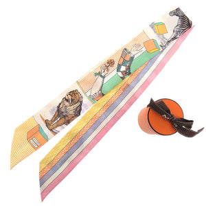 美品 エルメス ツイリー Grand Theatre Nouveau グラン テアトル ヌーヴォー シルク マルチカラー スカーフ 0771-1【中古】HERMES