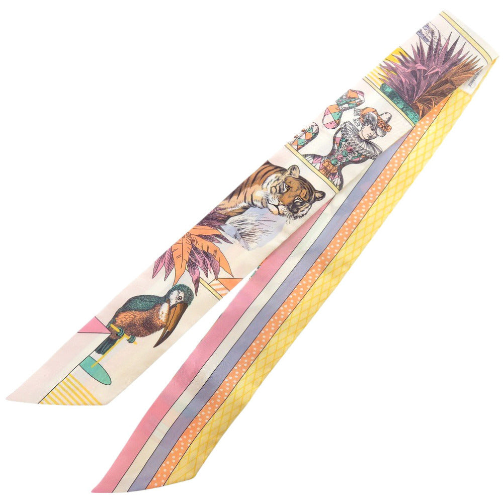 美品 エルメス ツイリー Grand Theatre Nouveau グラン テアトル ヌーヴォー シルク マルチカラー スカーフ 0771-1【中古】HERMES