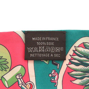 美品 エルメス ツイリー 万博博覧会 Exposition Universelle シルク マルチカラー スカーフ 0771-4【中古】HERMES