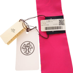 未使用品 エルメス ツイリー Plumetis プリュムティ シルク ローズ マルチカラー 0771【中古】HERMES