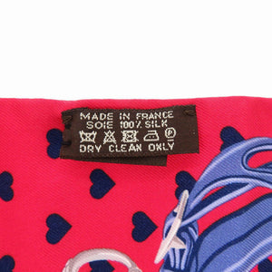 新品同様 エルメス ツイリー ブリッド ドゥ ガラ ラヴ BRIDES de GALA LOVE シルク ルージュ マルチカラー レッド 赤 スカーフ 0772【中古】HERMES