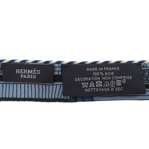 新品同様 エルメス ツイリードールキャンディ TWILLY DOLL CANDY シルク ブルー ホワイト イエロー 青 白 黄 スカーフ 0774【中古】HERMES