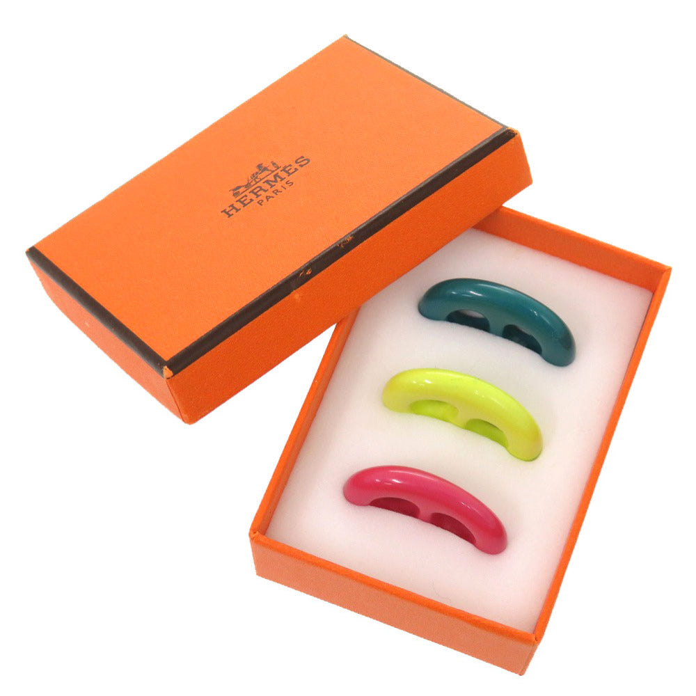 未使用 エルメス トリボー シェーヌダンクル ラッカーウッド ピンク イエロー グリーン 0778 【中古】 HERMES