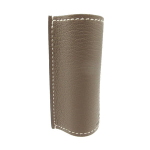 未使用 エルメス リップスティックケース シェーブル ミゾール エトゥープ オレンジ U刻印(2022年製) 0780【中古】HERMES