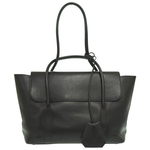 エルメス イニシャル マルジェラ期 エバーカーフ ブラック □F刻印トートバッグ 黒 0786【中古】HERMES