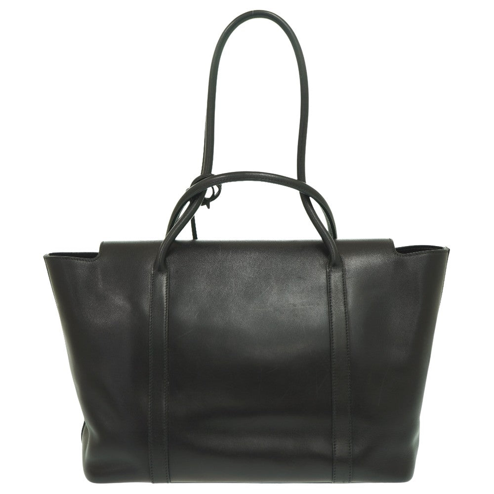 エルメス イニシャル マルジェラ期 エバーカーフ ブラック □F刻印トートバッグ 黒 0786【中古】HERMES