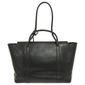 エルメス イニシャル マルジェラ期 エバーカーフ ブラック □F刻印トートバッグ 黒 0786【中古】HERMES