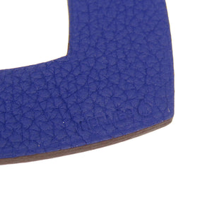 新品同様 エルメス プティアッシュ ハート ヴォーエプソン トゴ ブルー バッグチャーム キーホルダー 0802 【中古】 HERMES