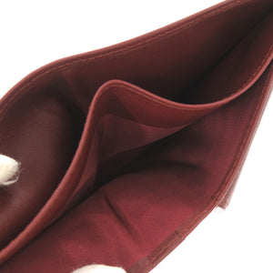 美品 カルティエ マストライン レザー ボルドー 二つ折り財布 財布 0803 【中古】 CARTIER