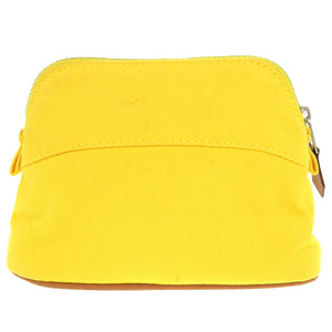 美品 エルメス ボリードポーチ 16 ミニミニ コットン イエロー コスメポーチ ポーチ 黄 0804 【中古】 HERMES