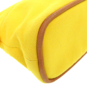 美品 エルメス ボリードポーチ 16 ミニミニ コットン イエロー コスメポーチ ポーチ 黄 0804 【中古】 HERMES