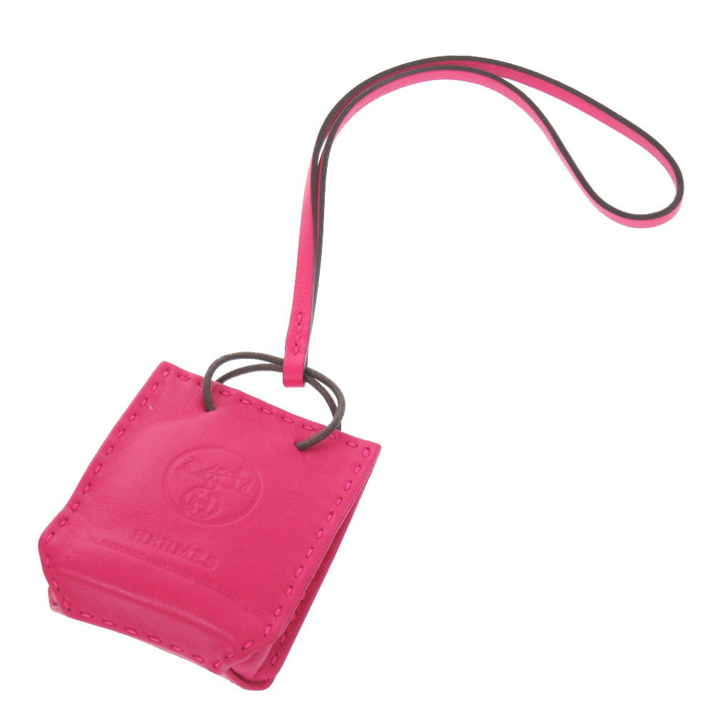 美品 エルメス サック オランジュ アニョーミロ ローズメキシコ Y刻印(2020年製) バッグチャーム 0874 【中古】 HERMES