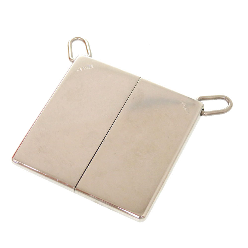 エルメス AMOUR アムールプレート ネックレストップ メタル シルバー アクセサリー 0879 【中古】 HERMES