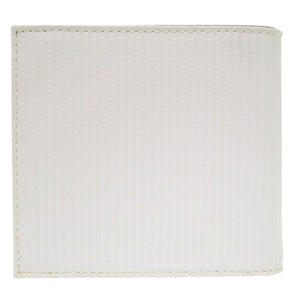 新品同様 ブルガリ ミレリゲ レザー ホワイト 二つ折り財布 白 0880 【中古】 BVLGARI メンズ