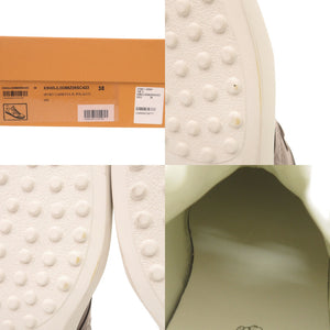 未使用品 トッズ ロゴ サイズ38 スエード ブラウン スニーカー 0915【中古】TOD’S