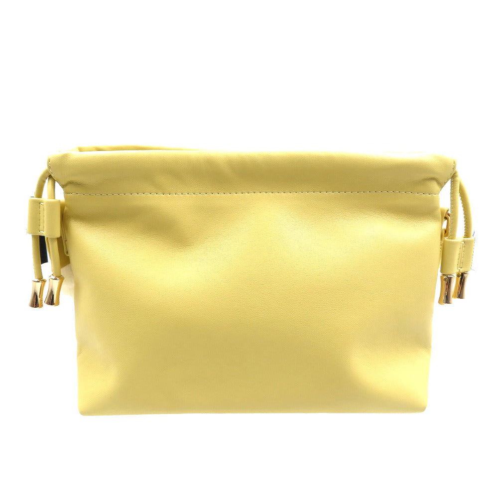 未使用 アーペーセー ninon mini PUAAT-F61582 ポリウレタン ポリエステル ゴールド金具 ペールイエロー ショルダーバッグ 0917【中古】A.P.C