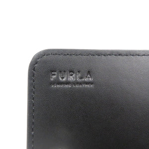 未使用 フルラ スプレンディダ コンチネンタルウォレット WP00153 レザー シルバー金具 ブラック 長財布 0918【中古】FURLA