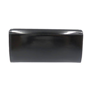 未使用 フルラ スプレンディダ コンチネンタルウォレット WP00153 レザー シルバー金具 ブラック 長財布 0918【中古】FURLA