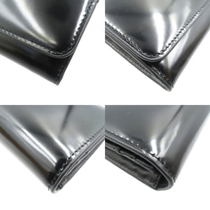 未使用 フルラ スプレンディダ コンチネンタルウォレット WP00153 レザー シルバー金具 ブラック 長財布 0918【中古】FURLA