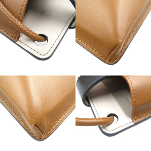 未使用 ジェイアンドエムデヴィッドソン MULTICOLOUR LOSANGE PHONE HOLDER SLPH-0MC-SCXX レザー シルバー金具 チャコール ブラウン ブラック フォンケース 0951【中古】J&M DAVIDSON