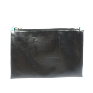 新品同様 マルニ トライベッカ バイカラー ポリエステル シルバー金具 グリーン ブラック ショルダーバッグ 0954【中古】MARNI