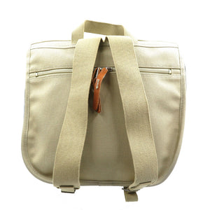 新品同様 ラゲッジレーベル キャンバス シルバー金具 ベージュ リュック バックパック 0957【中古】LUGGAGE LABEL