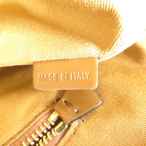 美品 マルニ トロピカリア スモール コットン ポリミアド レザー ゴールド金具 ブラウン 2WAY ハンドバッグ ショルダーバッグ 0970【中古】MARNI