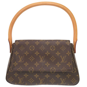 美品 ルイ ヴィトン ミニルーピング モノグラム M51147 ブラウン ハンドバッグ LV 1001【中古】LOUIS VUITTON
