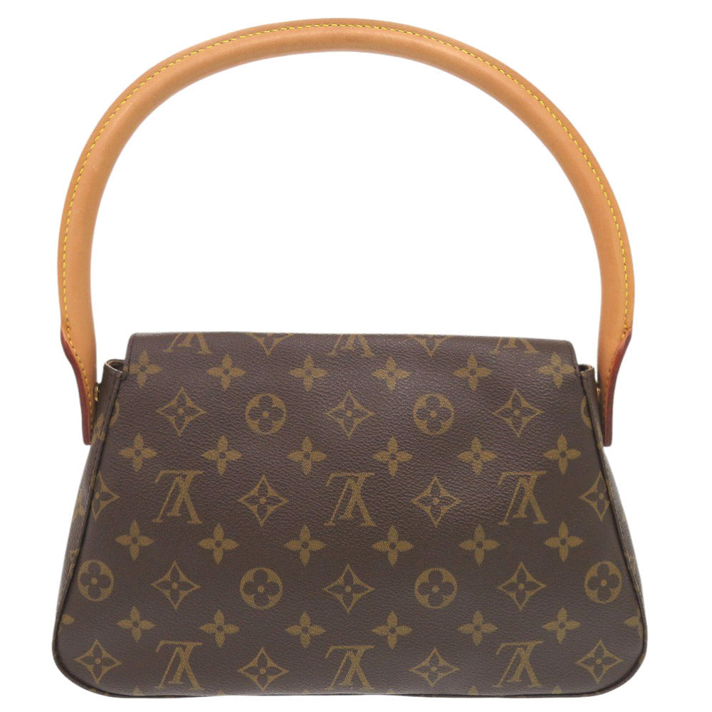美品 ルイ ヴィトン ミニルーピング モノグラム M51147 ブラウン ハンドバッグ LV 1001【中古】LOUIS VUITTON