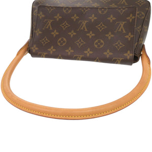 美品 ルイ ヴィトン ミニルーピング モノグラム M51147 ブラウン ハンドバッグ LV 1001【中古】LOUIS VUITTON