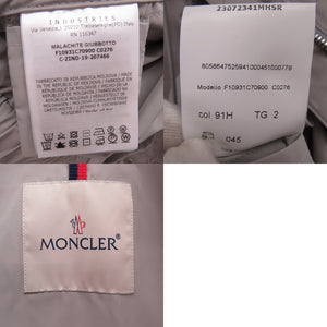 新品同様 モンクレール MALACHITE マラカイト フード付き ナイロンコート スプリングコート 1C709-00-C0276 91H グレー 1017【中古】MONCLER