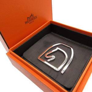 未使用 エルメス エケストル H077217FP ホース メタル シルバー マネークリップ 1019【中古】HERMES