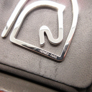 未使用 エルメス エケストル H077217FP ホース メタル シルバー マネークリップ 1019【中古】HERMES