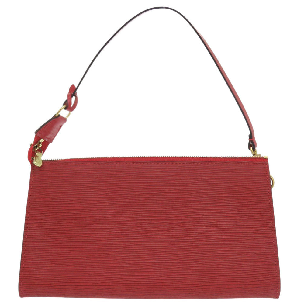 美品 ルイ ヴィトン ポシェットアクセソワ―ル エピ M52947 エピレザー カスティリアンレッド ハンドバッグ 赤 LV 1131【中古】LOUIS VUITTON