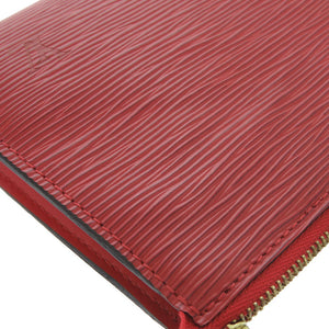 美品 ルイ ヴィトン ポシェットアクセソワ―ル エピ M52947 エピレザー カスティリアンレッド ハンドバッグ 赤 LV 1131【中古】LOUIS VUITTON