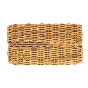 美品 サルヴァトーレ フェラガモ ガンチーニ ストロー ブラウン ゴールド金具 DO-216176 ハンドバッグ 1266-11【中古】 Salvatore Ferragamo