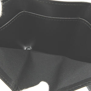 新品同様 フェンディ 7M0280 シグネチャー ロゴ レザー ブラック 黒 コンパクトウォレット 3つ折り財布 財布 1266-8【中古】FENDI