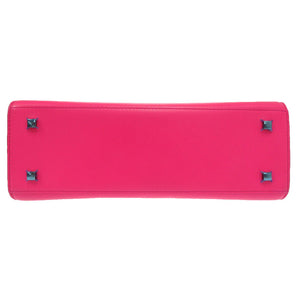 美品 デルボー タンペートMM レザー ピンク ゴールド金具 ハンドバッグ 1280 【中古】 HERMES