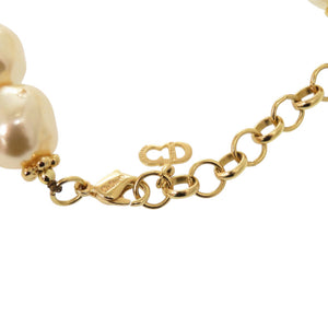 美品 クリスチャン ディオール ヴィンテージ フェイクパール ゴールド ネックレス アクセサリー 1327 【中古】 Christian Dior