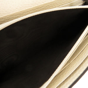 未使用 グッチ コンチネンタルウォレット GGスプリーム GGマーモント ベージュ アイボリー 456116 二つ折り 長財布 財布 1473 【中古】 GUCCI