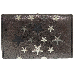新品同様 ジミーチュウ スタースタッズ レザー ブラック 6連キーケース 1498【中古】JIMMY CHOO
