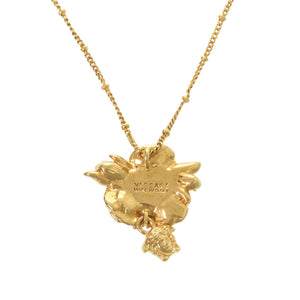 新品同様 ジャンニ ヴェルサーチ メデューサ メタル/ストーン ゴールド ネックレス 金 1582【中古】Gianni Versace