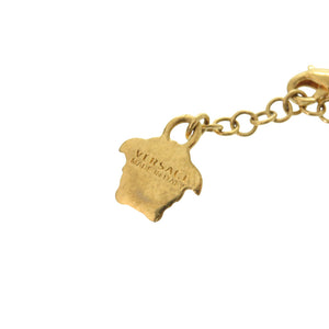 新品同様 ジャンニ ヴェルサーチ メデューサ メタル/ストーン ゴールド ネックレス 金 1582【中古】Gianni Versace