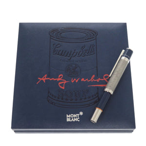新品同様 モンブラン グレートキャラクターズ アンディ ウォーホル ボールペン ブルー ステンレススチール 青 1594【中古】MONTBLANC