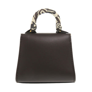 新品同様 デルボー ブリヨン レザー ブラウン キーホルダー バッグチャーム 茶 1596 【中古】 DELVAUX