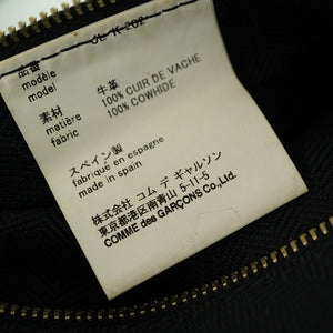 美品 ロエベ × コムデギャルソン ジュンヤワタナベ トートバッグ レザー ブラック 黒 1622【中古】LOEWE