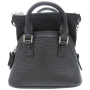 新品同様 メゾン マルジェラ 5AC CLASSIQUE BABY ポーチ チェーンショルダーバッグ SB3WG0025 P4455 T8013 レザー ブラック 1624【中古】Maison Margiela